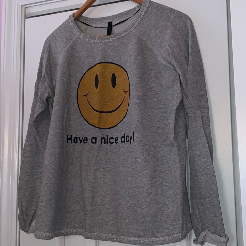 Light crew neck sweatshirt